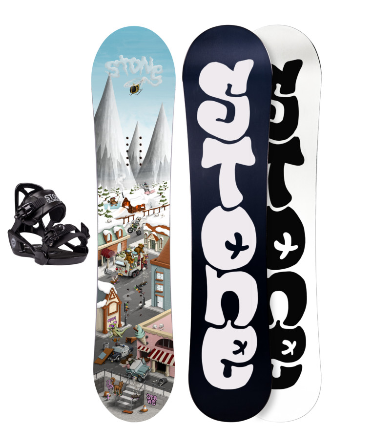 Mini Message snowboard pack for kids
